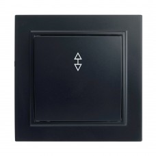 Переключатель 1-клавишный STEKKER  PSW10-9005-03, 250В, 10А, серия Эрна, черный 39619 Переключатель 1-клавишный STEKKER  PSW10-9005-03, 250В, 10А, серия Эрна, черный 39619