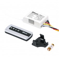 TM78 Выключатель дистанционный 230V 1000W 4-х канальный 30м с пультом управления, черный/серебро FERON 48533 TM78 Выключатель дистанционный 230V 1000W 4-х канальный 30м с пультом управления, черный/серебро FERON 48533
