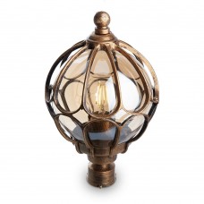 Светильник садово-парковый Feron PL3703  круглый на столб 60W 230V E27, черное золото 11359 Светильник садово-парковый Feron PL3703  круглый на столб 60W 230V E27, черное золото 11359