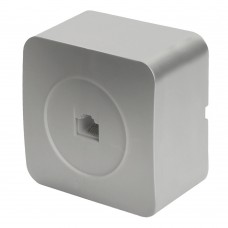 Розетка RJ-45 открытой установки, 1-местная, STEKKER, серия София, серебро, MST00-20-03 49324 Розетка RJ-45 открытой установки, 1-местная, STEKKER, серия София, серебро, MST00-20-03 49324