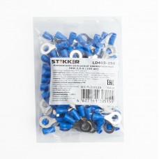 Наконечник кольцевой изолированный НКИ 2,5-6, LD403-256 (упаковка 100 шт) STEKKER 39420 Наконечник кольцевой изолированный НКИ 2,5-6, LD403-256 (упаковка 100 шт) STEKKER 39420