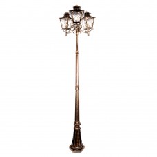 Светильник садово-парковый Feron PL638 столб 3*60W 230V E27, черное золото 11646 Светильник садово-парковый Feron PL638 столб 3*60W 230V E27, черное золото 11646