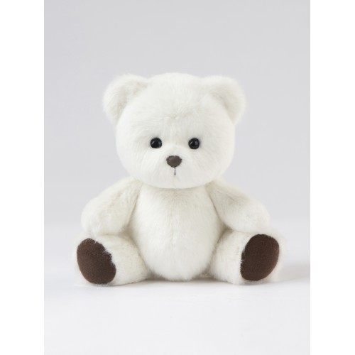 Авторская мягкая игрушка Lina Медведь (длинная шерсть) S (±20 см) белый цвет Авторская мягкая игрушка Lina Медведь (длинная шерсть) S (±20 см) белый цвет