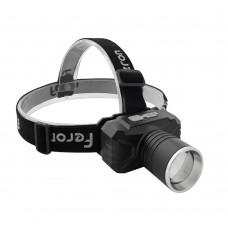 Фонарь налобный FERON TH2314 c аккумулятором 20W, 2500mAh IP44, USB type-C, Алюминий 51621 Фонарь налобный FERON TH2314 c аккумулятором 20W, 2500mAh IP44, USB type-C, Алюминий 51621