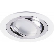 Светильник встраиваемый Feron DL2811 потолочный MR16 G5.3 белый-хром 32643 Светильник встраиваемый Feron DL2811 потолочный MR16 G5.3 белый-хром 32643