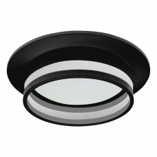 Светильник встраиваемый Feron DL502 LUNA  потолочный GX53 черный круг 51090 Светильник встраиваемый Feron DL502 LUNA  потолочный GX53 черный круг 51090