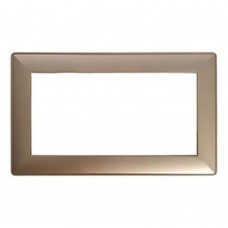 Рамка  2-местная (без перемычки),  пластик, STEKKER, PFR00-7012-08, серия Катрин, золото 50044 Рамка  2-местная (без перемычки),  пластик, STEKKER, PFR00-7012-08, серия Катрин, золото 50044