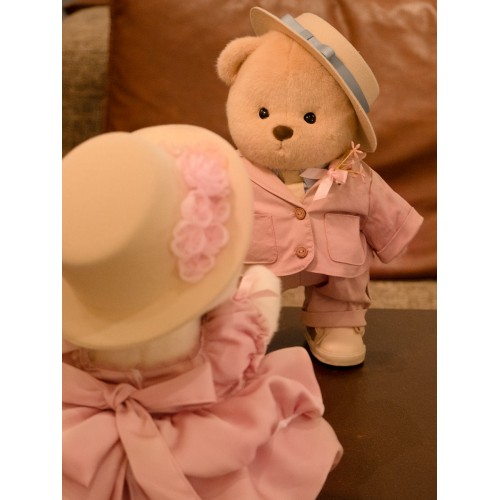 Авторская мягкая игрушка Lina Медведь белый Сладкая парочка в платье M (±30 см) Авторская мягкая игрушка Lina Медведь белый Сладкая парочка в платье M (±30 см)