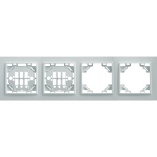 Рамка 4-местная горизонтальная STEKKER, PPFR00-9004-01, серия Эрна, белый 39057 Рамка 4-местная горизонтальная STEKKER, PPFR00-9004-01, серия Эрна, белый 39057