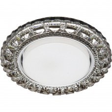 Светильник встраиваемый с белой LED подсветкой Feron CD4045 потолочный GX53 без лампы, серый, хром Светильник встраиваемый с белой LED подсветкой Feron CD4045 потолочный GX53 без лампы, серый, хром