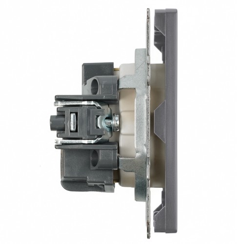 Розетка 1-местная с з/ш, с/з (механизм), СЗК, STEKKER, 250В, 16А, серия Эмили, RST16-5110-10ZK, платиново-серый, soft touch 50243 Розетка 1-местная с з/ш, с/з (механизм), СЗК, STEKKER, 250В, 16А, серия Эмили, RST16-5110-10ZK, платиново-серый, soft touch 50243