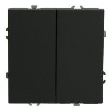 Выключатель 2-клавишный (механизм), СЗК, STEKKER, 250В, 10А, серия Эмили, RSW10-5104-05ZK, черный уголь, soft touch 50247 Выключатель 2-клавишный (механизм), СЗК, STEKKER, 250В, 10А, серия Эмили, RSW10-5104-05ZK, черный уголь, soft touch 50247