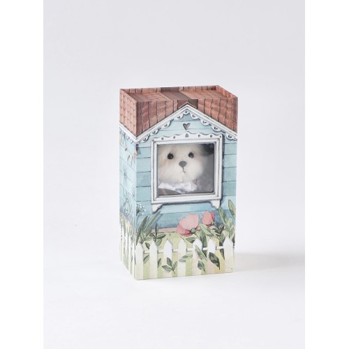 Авторская мягкая игрушка Lina Медведь каштановый Пчелка брелок XS (±15 см) Авторская мягкая игрушка Lina Медведь каштановый Пчелка брелок XS (±15 см)