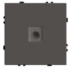 Розетка телевизионная 1-местная (механизм), STEKKER, 75 Ом, 5-862МГц, серия Эмили, RST00-5108-09, антрацит, soft touch 49927 Розетка телевизионная 1-местная (механизм), STEKKER, 75 Ом, 5-862МГц, серия Эмили, RST00-5108-09, антрацит, soft touch 49927