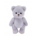 Авторская мягкая игрушка Lina Медведь (короткая шерсть) S (±20 см) сиренево-серый цвет