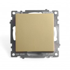 Выключатель 1-клавишный (механизм) STEKKER, GLS10-7103-08, 250В, 10А, серия Катрин, золото 49213 Выключатель 1-клавишный (механизм) STEKKER, GLS10-7103-08, 250В, 10А, серия Катрин, золото 49213