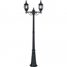 Светильник садово-парковый Feron 8114/PL8114 столб 2*100W E27 230V, черный 11213 Светильник садово-парковый Feron 8114/PL8114 столб 2*100W E27 230V, черный 11213