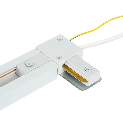 Коннектор угловой однофазный для шинопровода с проводом, белый, LD1021C FERON 52153 Коннектор угловой однофазный для шинопровода с проводом, белый, LD1021C FERON 52153