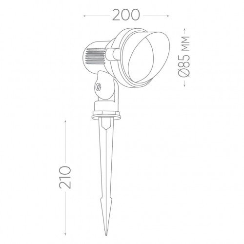 Светодиодный светильник тротуарный (грунтовый) Feron SP2704 3W 6400K 85-265V IP65