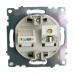 Розетка TV + компьютерная RJ-45 (механизм), серия Катрин, графит, GLS00-7106-06