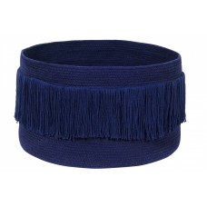 Корзина Lorena Canals с бахромой Аляска синяя 25*45 Корзина Lorena Canals с бахромой Аляска синяя 25*45