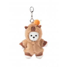 Авторская мягкая игрушка Lina Медведь белый в костюмчике Капибар брелок XS (±15 см) Авторская мягкая игрушка Lina Медведь белый в костюмчике Капибар брелок XS (±15 см)