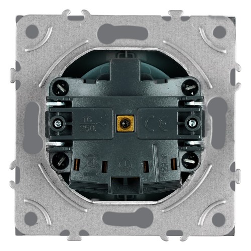 Розетка 1-местная с з/ш, с/з (механизм), СЗК, STEKKER, 250В, 16А, серия Эмили, RST16-5110-10ZK, платиново-серый, soft touch 50243 Розетка 1-местная с з/ш, с/з (механизм), СЗК, STEKKER, 250В, 16А, серия Эмили, RST16-5110-10ZK, платиново-серый, soft touch 50243