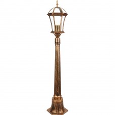 Светильник садово-парковый Feron PL626 столб 60W 230V E27 205*180*1050мм, черное золото 11619 Светильник садово-парковый Feron PL626 столб 60W 230V E27 205*180*1050мм, черное золото 11619