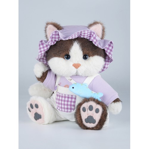 Авторская мягкая игрушка Lina Кошечка Фасолечка в одежке размер M (±30 см) Авторская мягкая игрушка Lina Кошечка Фасолечка в одежке размер M (±30 см)