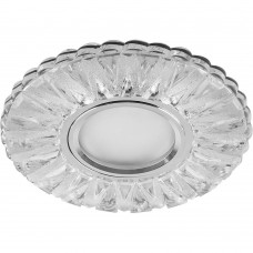 Светильник встраиваемый с белой LED подсветкой Feron CD931 потолочный MR16 G5.3 прозрачный Светильник встраиваемый с белой LED подсветкой Feron CD931 потолочный MR16 G5.3 прозрачный