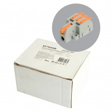 Клемма супер-компактная разветвительная 1 вход, 3 выхода, наборная STEKKER,LD220-103. Упаковка (50 шт) 49787 Клемма супер-компактная разветвительная 1 вход, 3 выхода, наборная STEKKER,LD220-103. Упаковка (50 шт) 49787