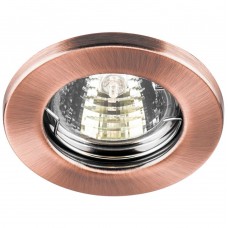 Светильник встраиваемый Feron DL10 потолочный MR16 G5.3 античная медь 15207 Светильник встраиваемый Feron DL10 потолочный MR16 G5.3 античная медь 15207