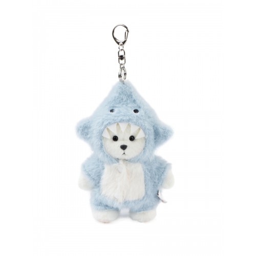 Авторская мягкая игрушка Lina Медведь белый в костюмчике Акула брелок XS (±15 см) Авторская мягкая игрушка Lina Медведь белый в костюмчике Акула брелок XS (±15 см)