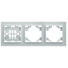Рамка 3-местная горизонтальная STEKKER, PFR00-9003-01, серия Эрна, белый 39056 Рамка 3-местная горизонтальная STEKKER, PFR00-9003-01, серия Эрна, белый 39056