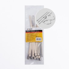 Хомут стальной STEKKER SSCTE79-200 7.9х200мм, d пучка max 48мм, нагрузка 120кг, серый, упаковка 25 шт 32800 Хомут стальной STEKKER SSCTE79-200 7.9х200мм, d пучка max 48мм, нагрузка 120кг, серый, упаковка 25 шт 32800