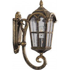 Светильник садово-парковый Feron PL102 четырехгранный на стену вверх 60W 230V E27, черное золото 11294 Светильник садово-парковый Feron PL102 четырехгранный на стену вверх 60W 230V E27, черное золото 11294