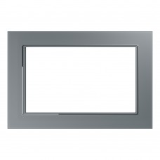 Рамка 2-местная (без перемычки), стекло, STEKKER, GFR00-7012-03, серия Катрин, серебро 39568 Рамка 2-местная (без перемычки), стекло, STEKKER, GFR00-7012-03, серия Катрин, серебро 39568