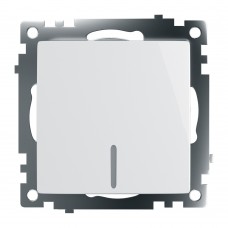 Выключатель 1-клавишный c индикатором (механизм) STEKKER GLS10-7101-01, 250В, 10А, серия Катрин, белый 39299 Выключатель 1-клавишный c индикатором (механизм) STEKKER GLS10-7101-01, 250В, 10А, серия Катрин, белый 39299
