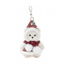 Lina Медведь белый в Плаще с бантом брелок XS (±15 см) Lina Медведь белый в Плаще с бантом брелок XS (±15 см)