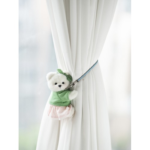 Авторская мягкая игрушка Lina Медведь Счастье белый с зеленым топиком и розовой юбочкой-брелком XS (±15 см) Авторская мягкая игрушка Lina Медведь Счастье белый с зеленым топиком и розовой юбочкой-брелком XS (±15 см)