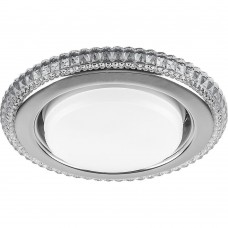 Светильник встраиваемый с белой LED подсветкой Feron CD4036 потолочный GX53 без лампы, прозрачный, хром 40503 Светильник встраиваемый с белой LED подсветкой Feron CD4036 потолочный GX53 без лампы, прозрачный, хром 40503