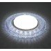 Светильник встраиваемый с белой LED подсветкой Feron CD4020 потолочный GX53 без лампы прозрачный