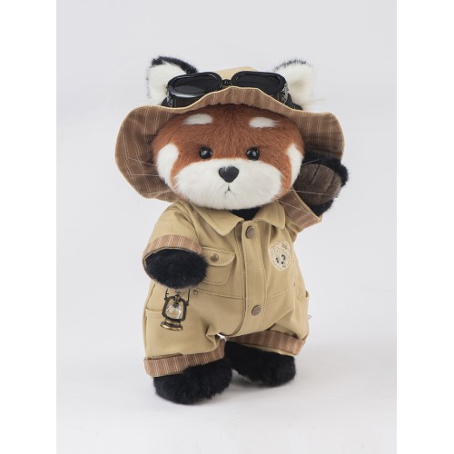 Авторская мягкая игрушка Lina Красная панда Исследователь длинношёрстная M (±30 см) крас-кор цвет в одежде исследователя Авторская мягкая игрушка Lina Красная панда Исследователь длинношёрстная M (±30 см) крас-кор цвет в одежде исследователя