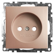Розетка 1-местная б/з (механизм), STEKKER GLS10-7109-02, 250V, 10А с защитной шторкой, серия Катрин, шампань 39595 Розетка 1-местная б/з (механизм), STEKKER GLS10-7109-02, 250V, 10А с защитной шторкой, серия Катрин, шампань 39595