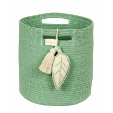 Корзина Lorena Canals с листом зеленая 30*30*30