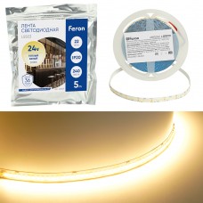 Светодиодная LED лента Feron LS503 240SMD(2835)/м 22Вт/м 24V 5000*10*1.22мм 3000К, IP20 48829 Светодиодная LED лента Feron LS503 240SMD(2835)/м 22Вт/м 24V 5000*10*1.22мм 3000К, IP20 48829