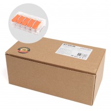 Универсальная компактная клемма 5-проводная STEKKER, LD221-615. Упаковка (50 шт) 39865 Универсальная компактная клемма 5-проводная STEKKER, LD221-615. Упаковка (50 шт) 39865