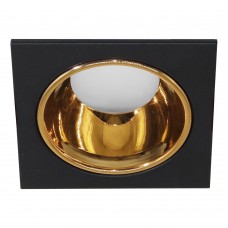 Светильник встраиваемый Feron DL3112 потолочный MR16 G5.3  черный + золото 51409 Светильник встраиваемый Feron DL3112 потолочный MR16 G5.3  черный + золото 51409