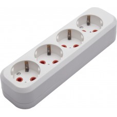 Розетка переносная разборная 4-местная с/з STEKKER, PST16-410-20, 250В, 16A, IP20, белый 39012 Розетка переносная разборная 4-местная с/з STEKKER, PST16-410-20, 250В, 16A, IP20, белый 39012