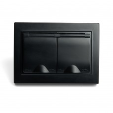 Розетка 2-местная с/з с крышкой, STEKKER, PST16-9015-03, 250В, 16А, серия Эрна, черный 49138 Розетка 2-местная с/з с крышкой, STEKKER, PST16-9015-03, 250В, 16А, серия Эрна, черный 49138